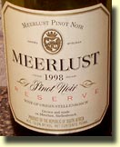 Meerlust Pinot Noir