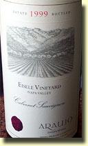 Araujo Cabernet Sauvignon Eisle Vineyard