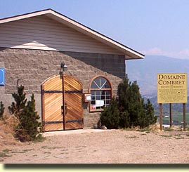 Domaine Combret and the Okanagan Valley in the background