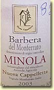 NOVA CAPPELLETTA 'MINOLA' BARBERA DEL MONFERRATO