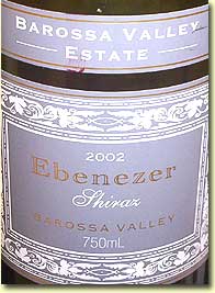 BAROSSA VALLEY ESTATES EBENEZER SHIRAZ 