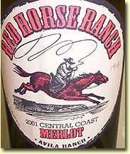 RED HORSE RANCH AVILA RANCH' MERLOT