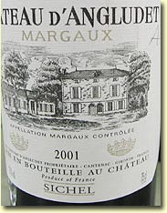 CHATEAU D’ANGLUDET 2001