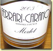 FERRARI-CARANO MERLOT 2003