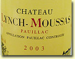 CHATEAU LYNCH-MOUSSAS 2003