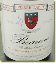 PIERRE LABET BEAUNE CLOS DU DESSUS DES MARCONNETS