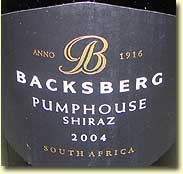 BACKSBERG PUMPHOUSE SHIRAZ