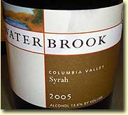 WATERBROOK SYRAH 2005