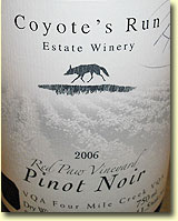 COYOTE'S RUN RED PAW VINEYARD PINOT NOIR