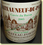 CHATEAU FORTIA CHATEAUNEUF-DU-PAPE CUVEE DU BARON