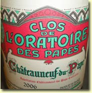 CLOS DE L'ORATOIRE DES PAPES CHATEAUNEUF-DU-PAPE