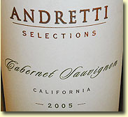 Andretti SELECTIONS CABERNET SAUVIGNON 2005