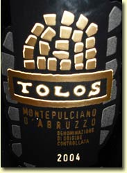 TERRA D'ALIGI TOLOS MONTEPULCIANO D’ABRUZZO 2004