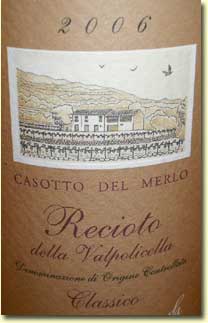 CAMPAGNOLA RECIOTTO DELLA VALPOLICELLA CLASSICO 2006