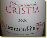 DOMAINE DE CRISTIA CHATEAUNEUF-DU-PAPE 2006