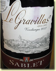 LE GRAVILLAS SABLET 2007