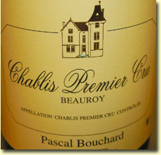 PASCAL BOUCHARD BEAUROY CHABLIS 1ER CRU 2007