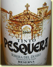 BODEGAS ALEJANDRO FERNANDEZ TINTO PESQUERA RESERVA 2005