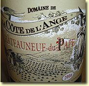 DOMAINE DE LA COTE DE L'ANGE CHATEAUNEUF-DU-PAPE