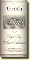 1982 Groth Napa Valley Cabernet Sauvignon