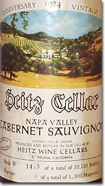 1974 Heitz Cab Label