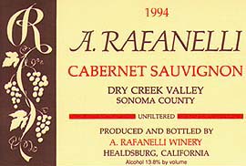 Rafanelli '94 Cab Label