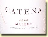 Catena Lunlunta Malbec