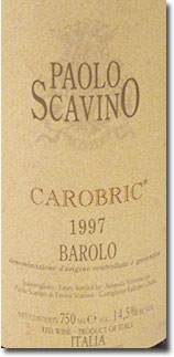 1997 Paolo Scavino Barolo Carobric