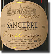 2005 Domaine Thomas-Labaille Sancerre Rouge Chavignol