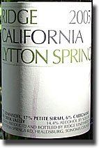 2005 Ridge Valley Lytton Springs