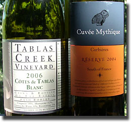 '06 Cotes de Tablas Blanc & '04 Cuvee Mythique Reserve