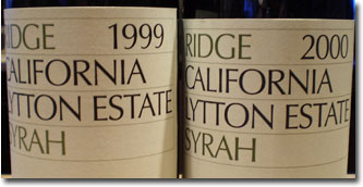 Ridge Dry Creek Valley Syrah Lytton Estate