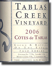 2006 Tablas Creek Paso Robles Cotes de Tablas Rouge